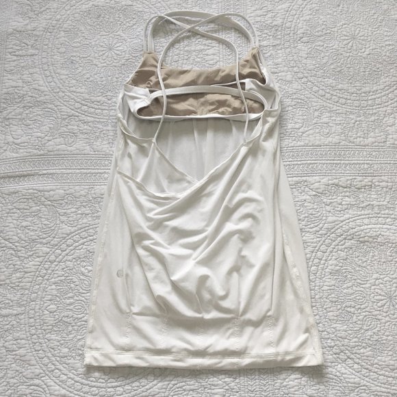 EUC Lululemon Size 4 Flow And Go Tank II White - Picture 8 of 12